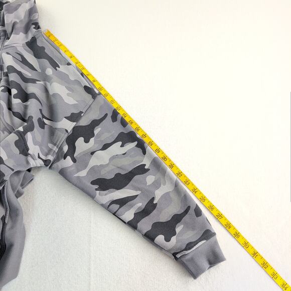 Old Navy Camo Quarter Zip Funnel Neck GorpCore Lounge Men's Large Black/Grey - Picture 8 of 10